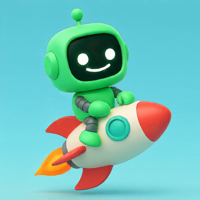 Mascote Jobito no foguete