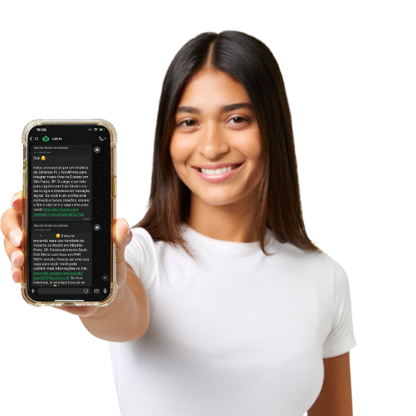 Prévia do WhatsApp com o bot do Jobito